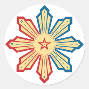 Sticker Rond Soleil philippin - LS