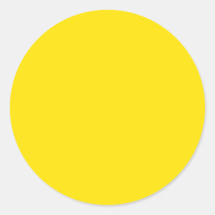 Sticker Rond Solid Color : Yellow
