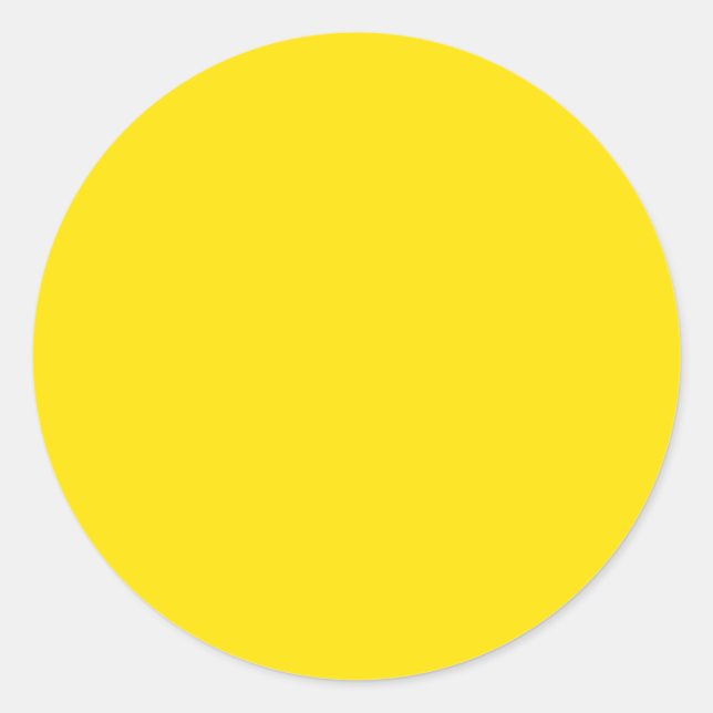Sticker Rond Solid Color : Yellow (Devant)