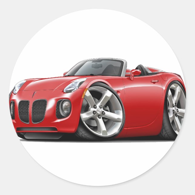 Sticker Rond Solstice Red Convertible (Devant)