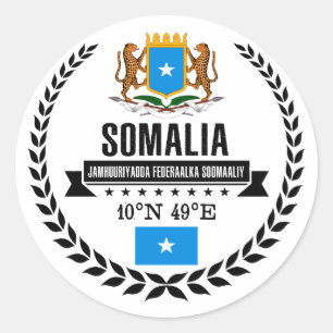 Sticker Rond Somalie