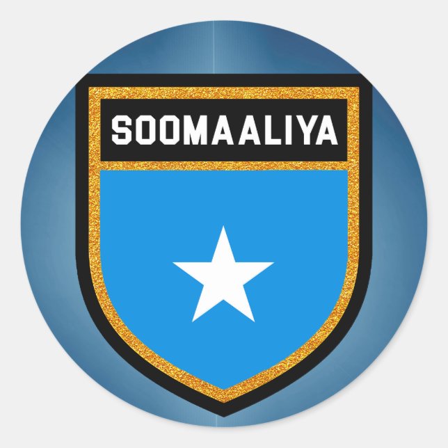 Sticker Rond Somalie Flag (Devant)