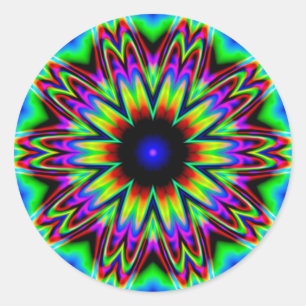 Sticker Rond Sombrero Galaxy Mandala