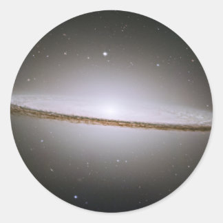 Sticker Rond Sombrero Galaxy (télescope Hubble)