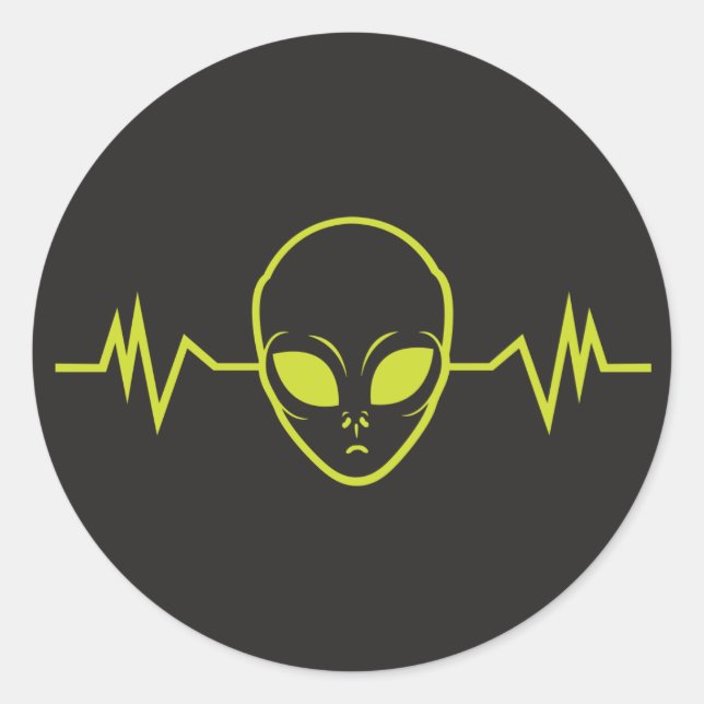 Sticker Rond Son Alien (Devant)