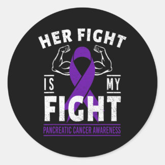 Sticker Rond Son combat est Mon combat Conscience du cancer du