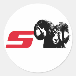 Sticker Rond Son Es-Ram Non Prononcé