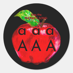 STICKER ROND SON PHONIQUE "A"