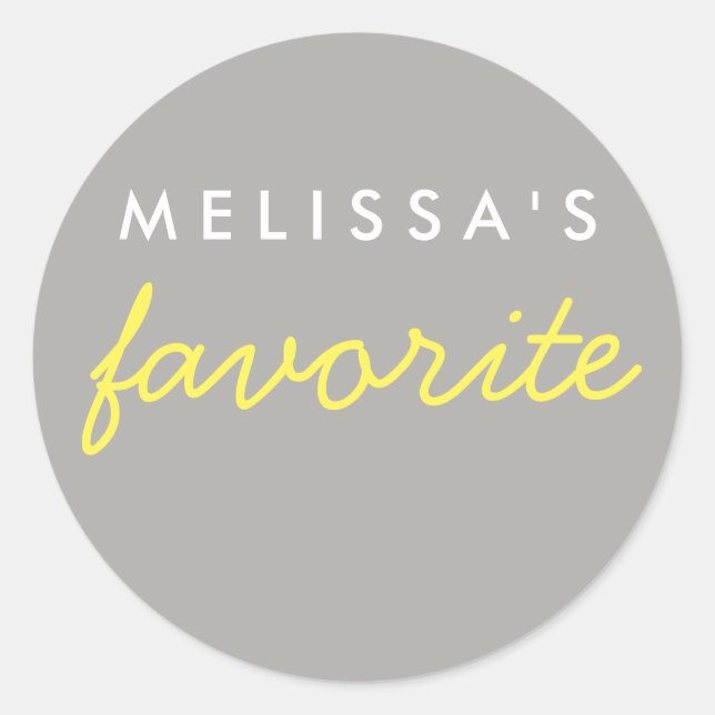 Sticker Rond Son Snack Favori (Devant)