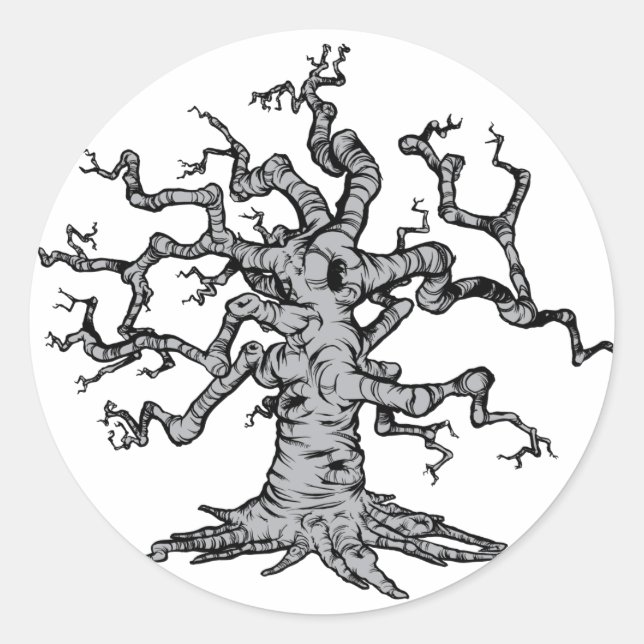 Sticker Rond Sophisto Zéro - Arbre (Devant)