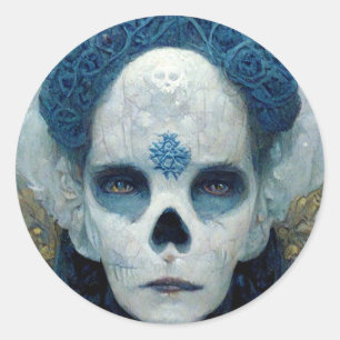 Sticker Rond Sorcière de glace 2 Imaginaires Sci-Fi