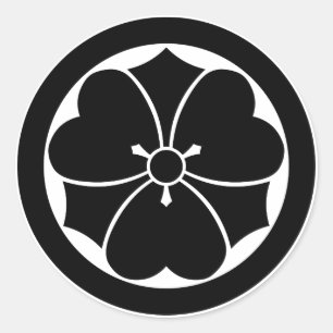 Sticker Rond Sorcière en bois avec épées en cercle