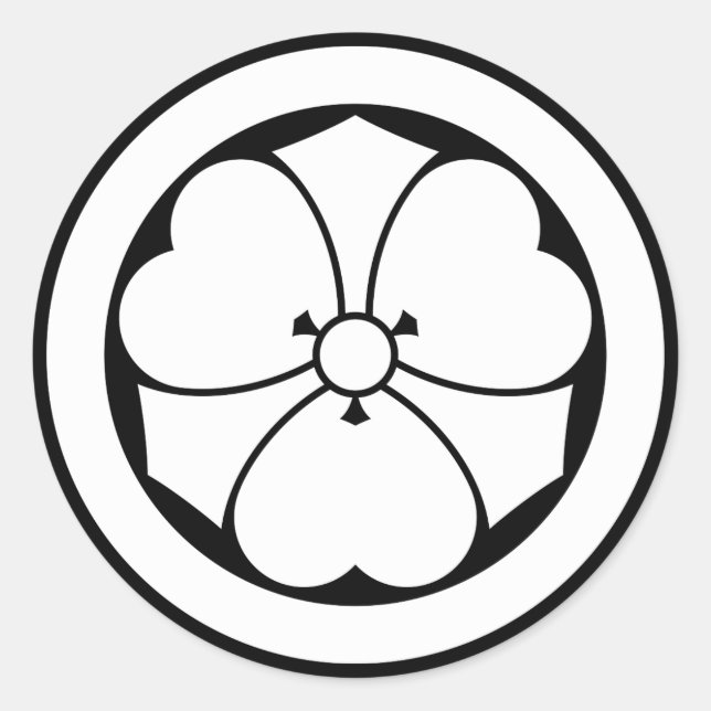 Sticker Rond Sorcière en bois avec épées en cercle 1 (Devant)