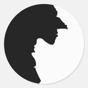 Sticker Rond Sorcières Yin Yang