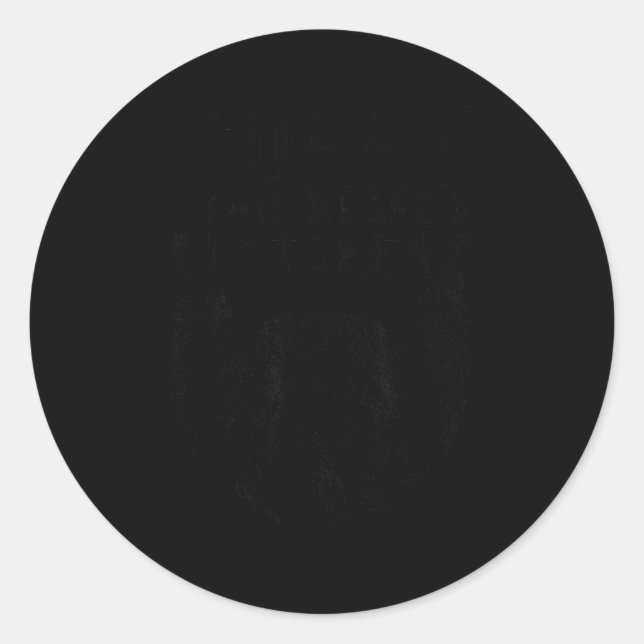 Sticker Rond Sorry This Beard Is Taken Funny Country Retro Fath (Devant)