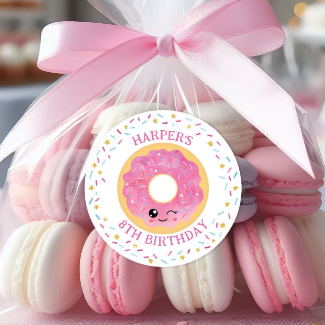 Sticker Rond Sortie de Donut Miss Out (Créateur téléchargé)