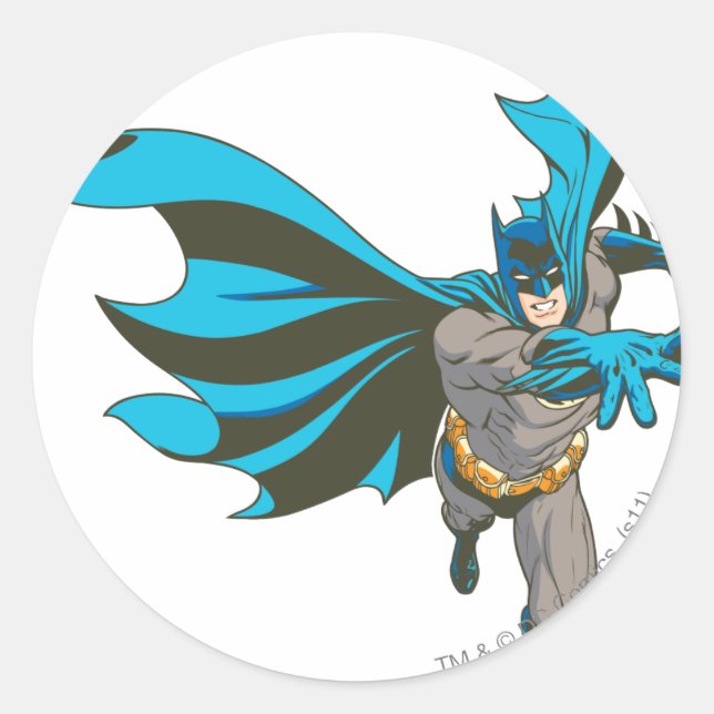 Sticker Rond Sortie de la main de Batman (Devant)