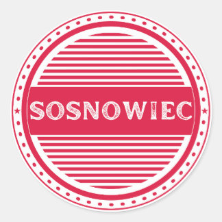 Sticker Rond Sosnowiec City Pride Emblem – Polish Identity