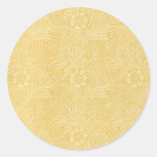 Sticker Rond Souci de William Morris, fleurs de jardin vintage
