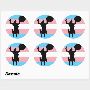 Sticker Rond Soucoupe fille