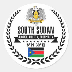 Sticker Rond Soudan du Sud