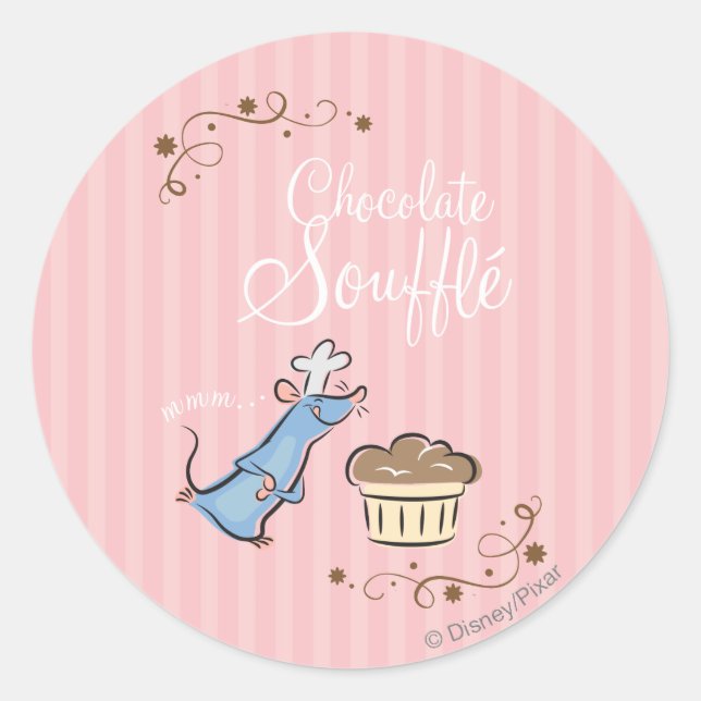 Sticker Rond Souffle de chocolat (Devant)