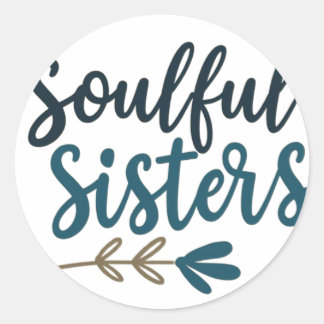 Sticker Rond Soulful Sisters