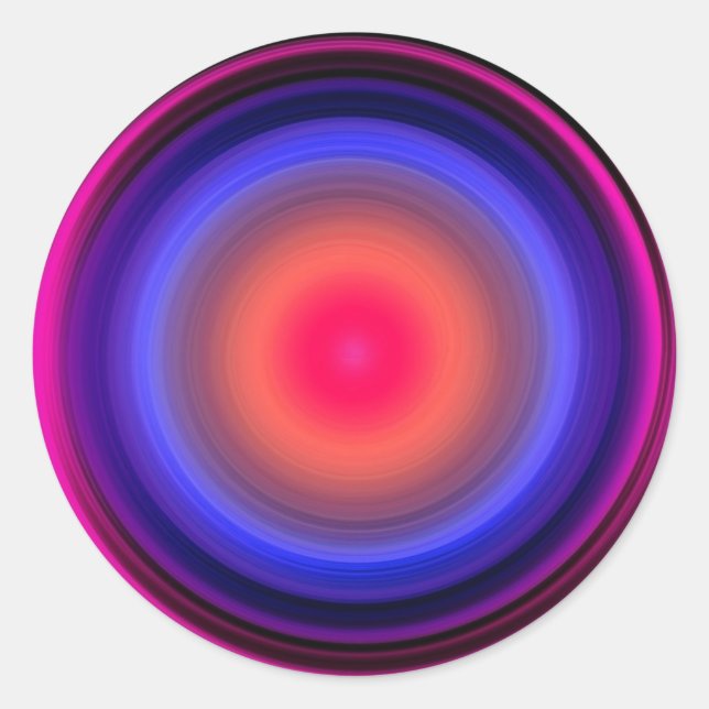 Sticker Rond Sound Waves Cycles Voice Waving Liquide Light Vibe (Devant)