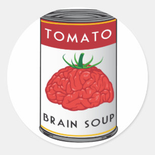 Sticker Rond soupe cérébrale
