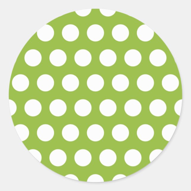 Sticker Rond Soupe de pois avec points (Devant)