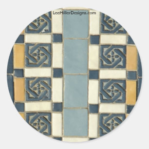 Sticker Rond Sources d'eau chaude, AR Les Carreaux Maurice