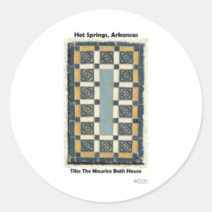 Sticker Rond Sources d'eau chaude, AR Les Carreaux Maurice