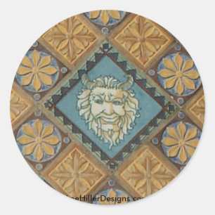 Sticker Rond Sources d'eau chaude, AR Quapaw Dome Tiles Cadeaux