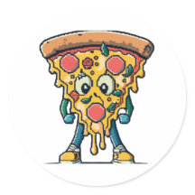 souriante pizza mignonne