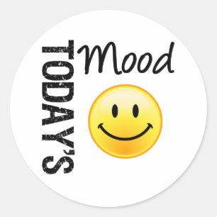 Sticker Rond Sourire d'aujourd'hui d'humeur