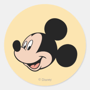 Sticker Rond Sourire de Mickey Mouse