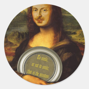 Sticker Rond Sourire Ou Ne Pas Sourire