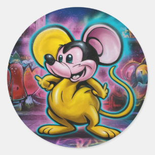 Sticker Rond souris
