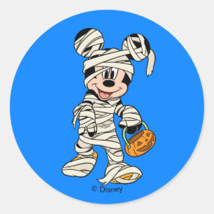 Sticker Rond Souris Mickey pour la maman d'Halloween