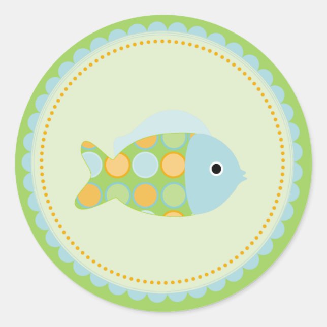Sticker Rond {sous la mer} (Devant)