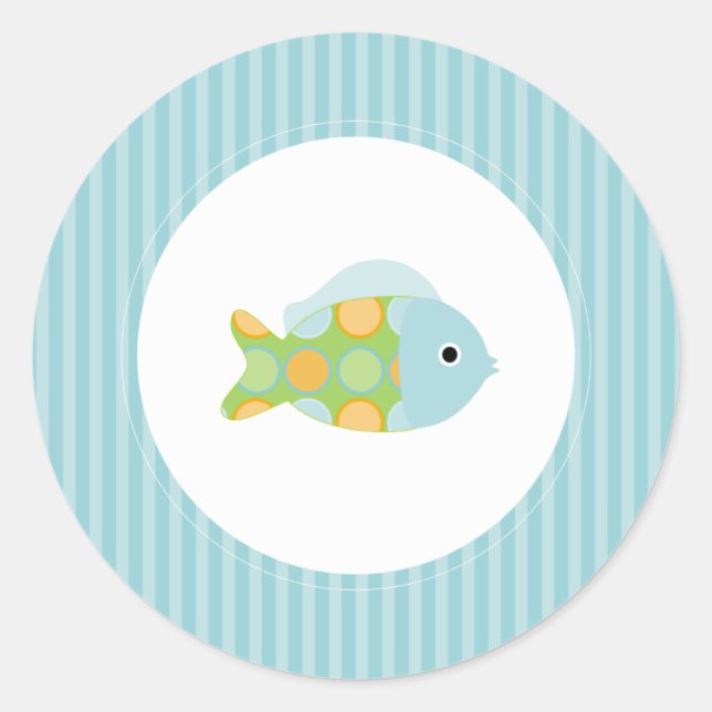 Sticker Rond {sous la mer} (Devant)