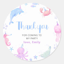Sous l'Anniversaire de enfant marin