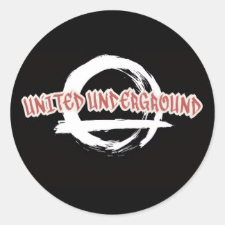 STICKER ROND SOUS-TERRE UNIS