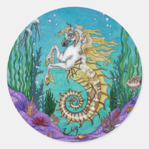 Sticker Rond Sous WaterHorse