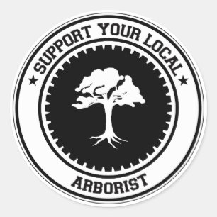Sticker Rond Soutenez votre artiste local
