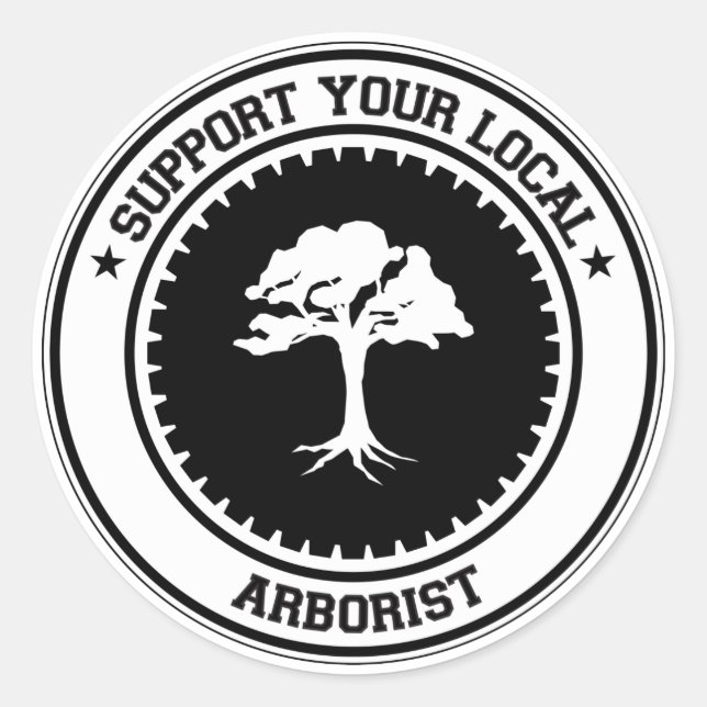 Sticker Rond Soutenez votre artiste local (Devant)