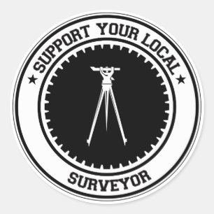 Sticker Rond Soutenez votre Surveillant local
