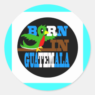 Sticker Rond Soutenu au Guatemala