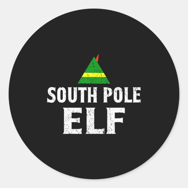 Sticker Rond South Le Elf T Shirt Elf Shirts  (Devant)