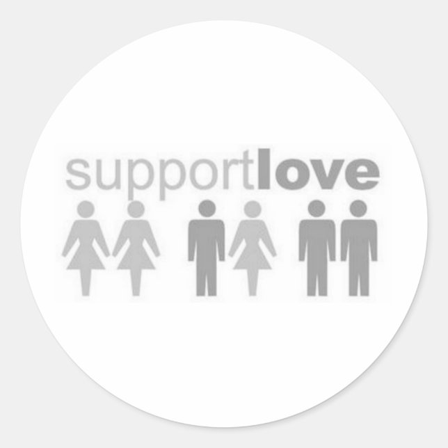 Sticker Rond soutien-amour (Devant)
